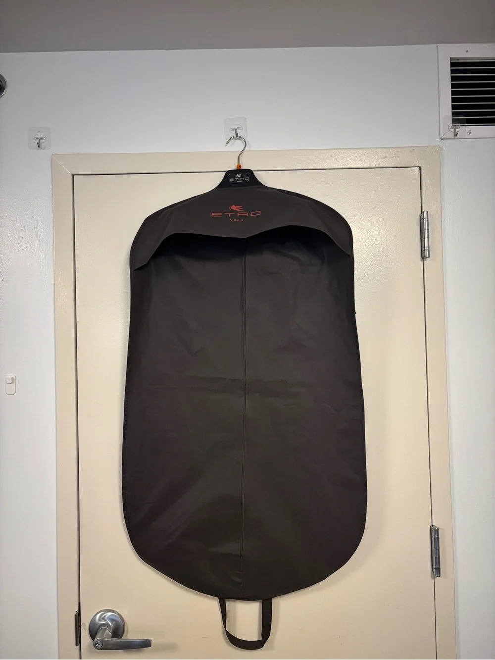 ETRO Milano Garment Bag Black and hanger